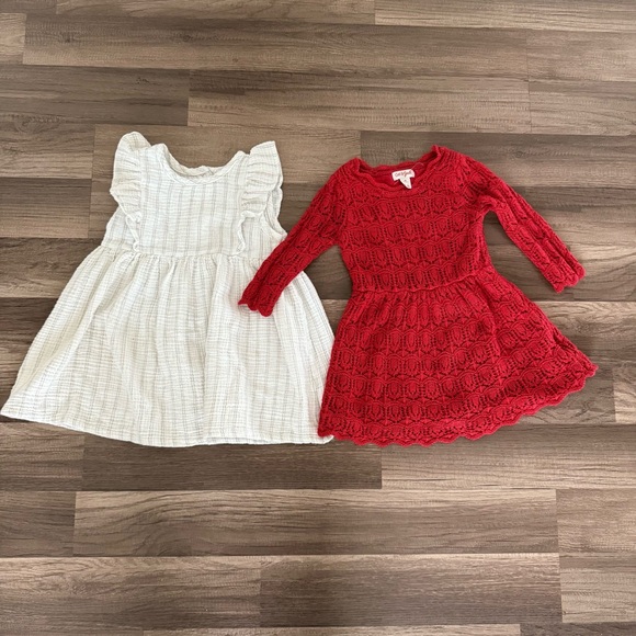 Cat & Jack Red and White Kids Dress Set - Picture 3 of 10